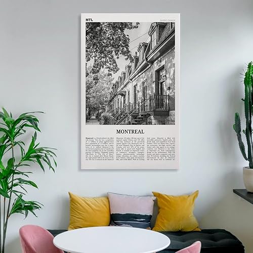 Miniatura 6 de Montreal Poster, Montreal Foto, Montreal Dekor, Quebec, Kanada, Montréal Canvas Art Poster and Wall Art Picture Print Modern Family Bedroom Decor