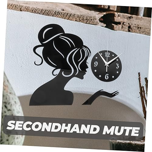 Miniatura 8 de Girls Mirror Wall Clock Exquisite Wall Clock Modern Wall Clock Wall Clock for Living Room Decor The Office Stickers Mute Sticker Clock Acrylic