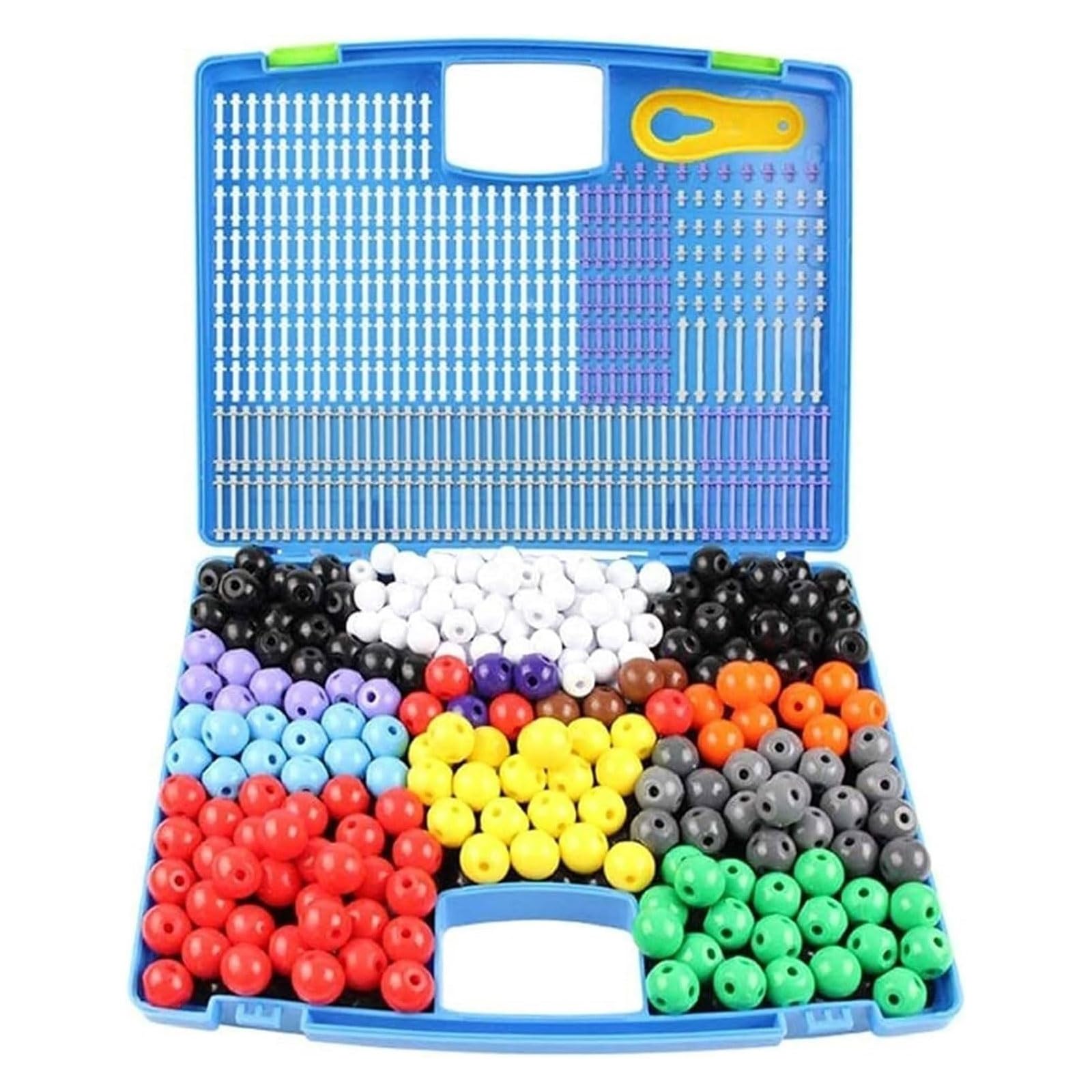 Modello di struttura molecolare chimica, modello di palla da baseball in scala for liceo, atomo inorganico, cristallo ibrido, modello di struttura molecolare chimica fai da te, confezione da 296