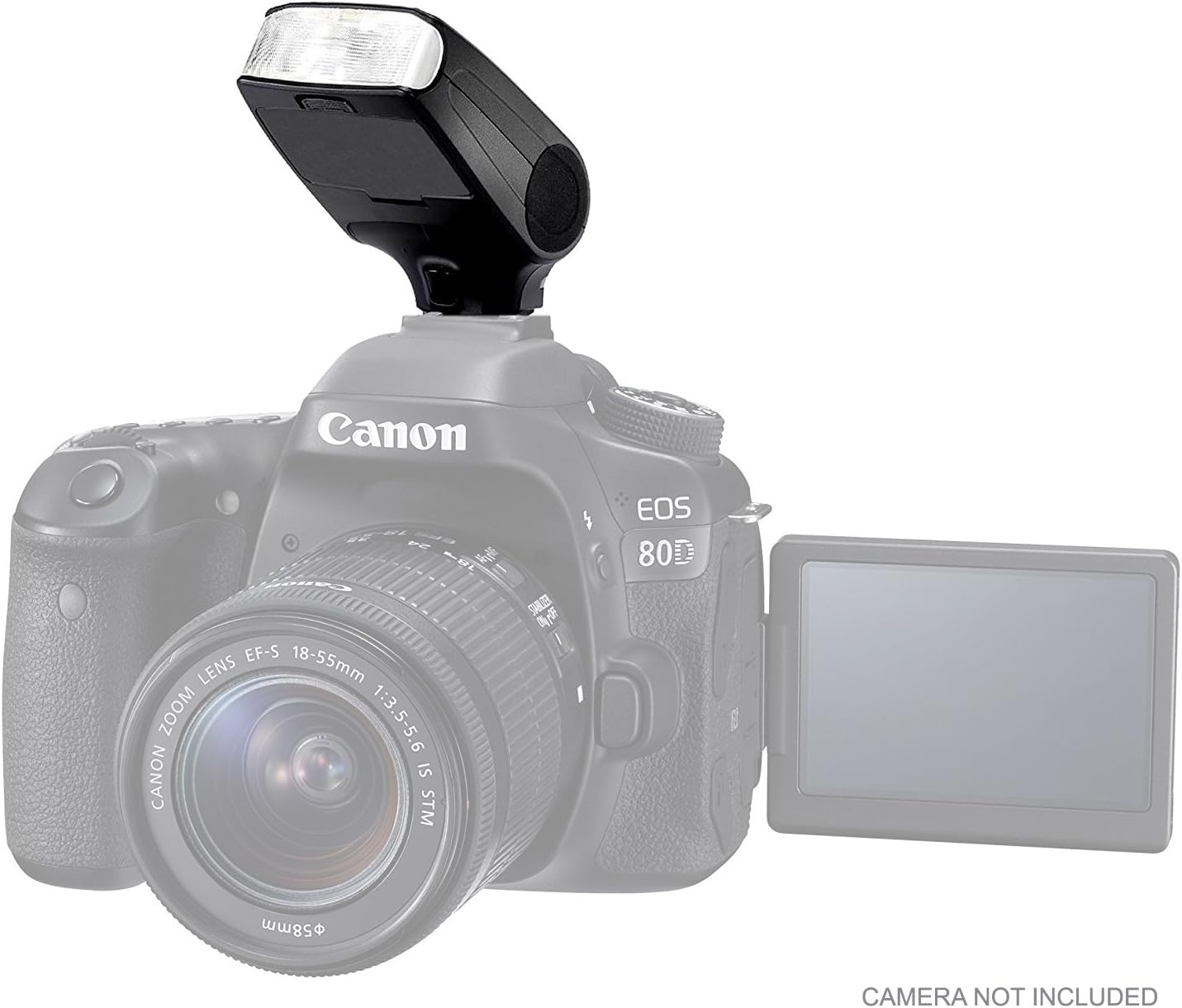 Compact Bounce & Swivel Flash (E-TTL, TTL II TTL III) Compatible with Canon EOS Rebel T2i