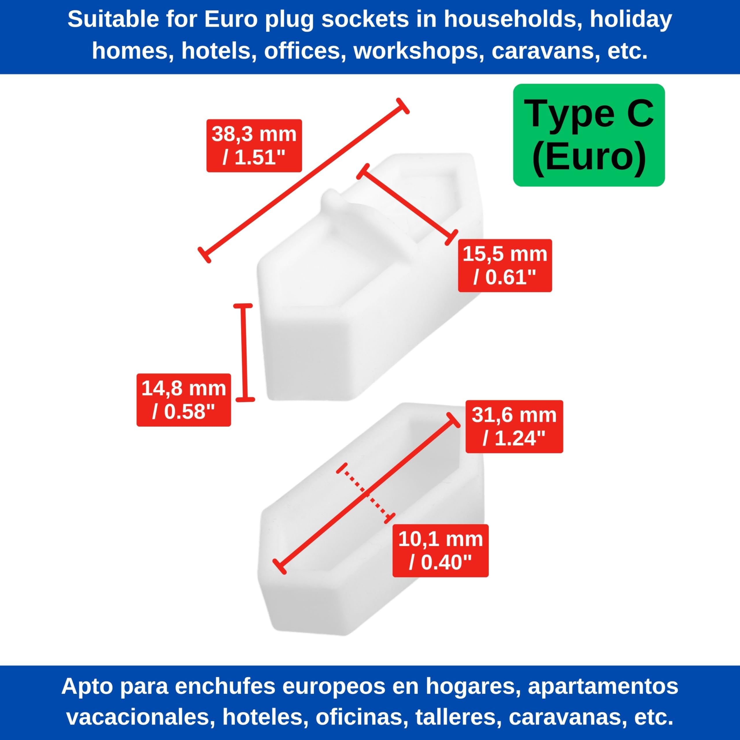 Copertura Antipolvere Per Presa Schuko – Steckel – 1 Pezzo Bianco – Proteggi Prese Libere