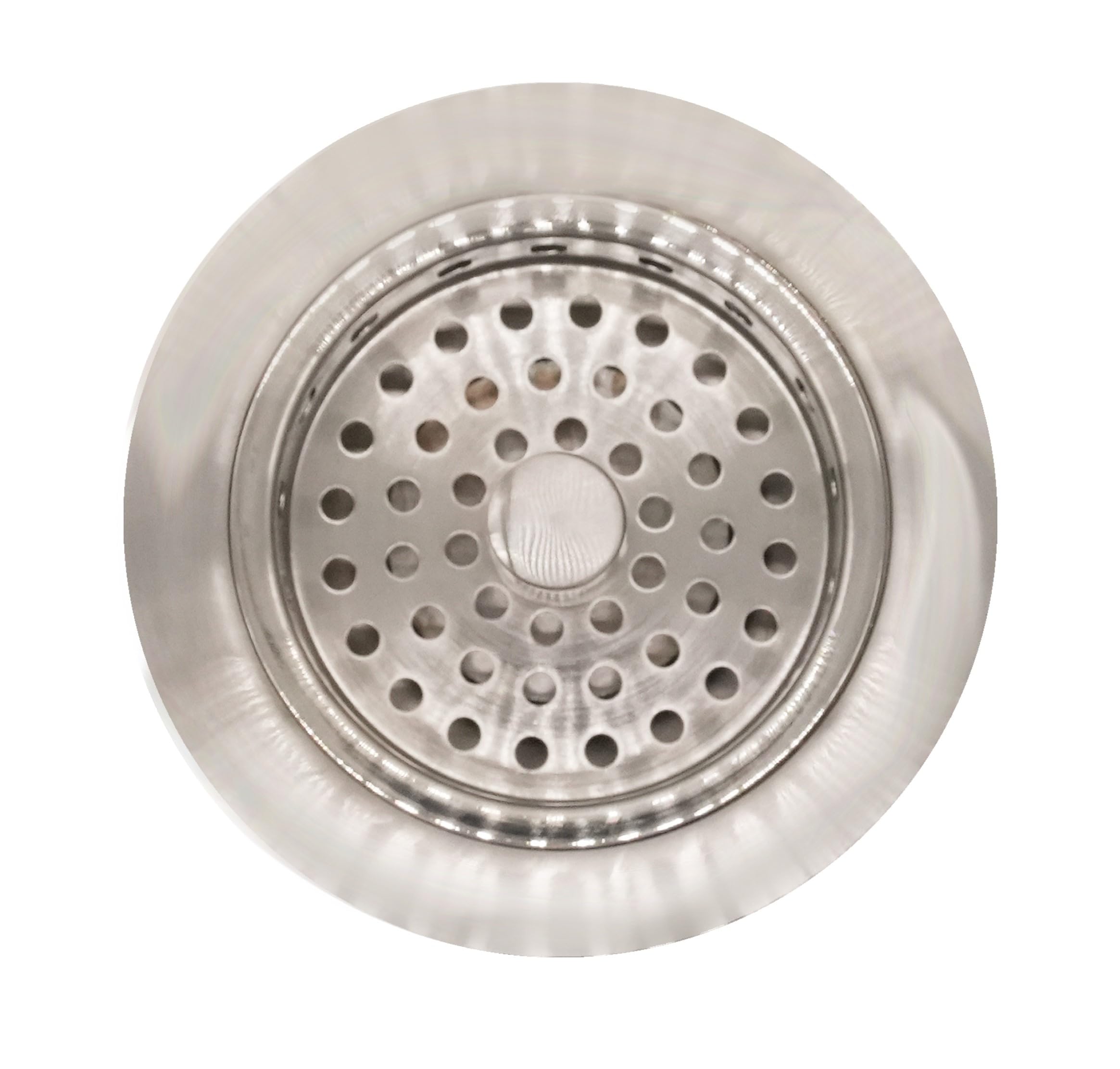 Westbrass R214-20 Colador de cesta de fregadero de cocina estilo poste grande de 3-1/2 pulgadas, acero inoxidable