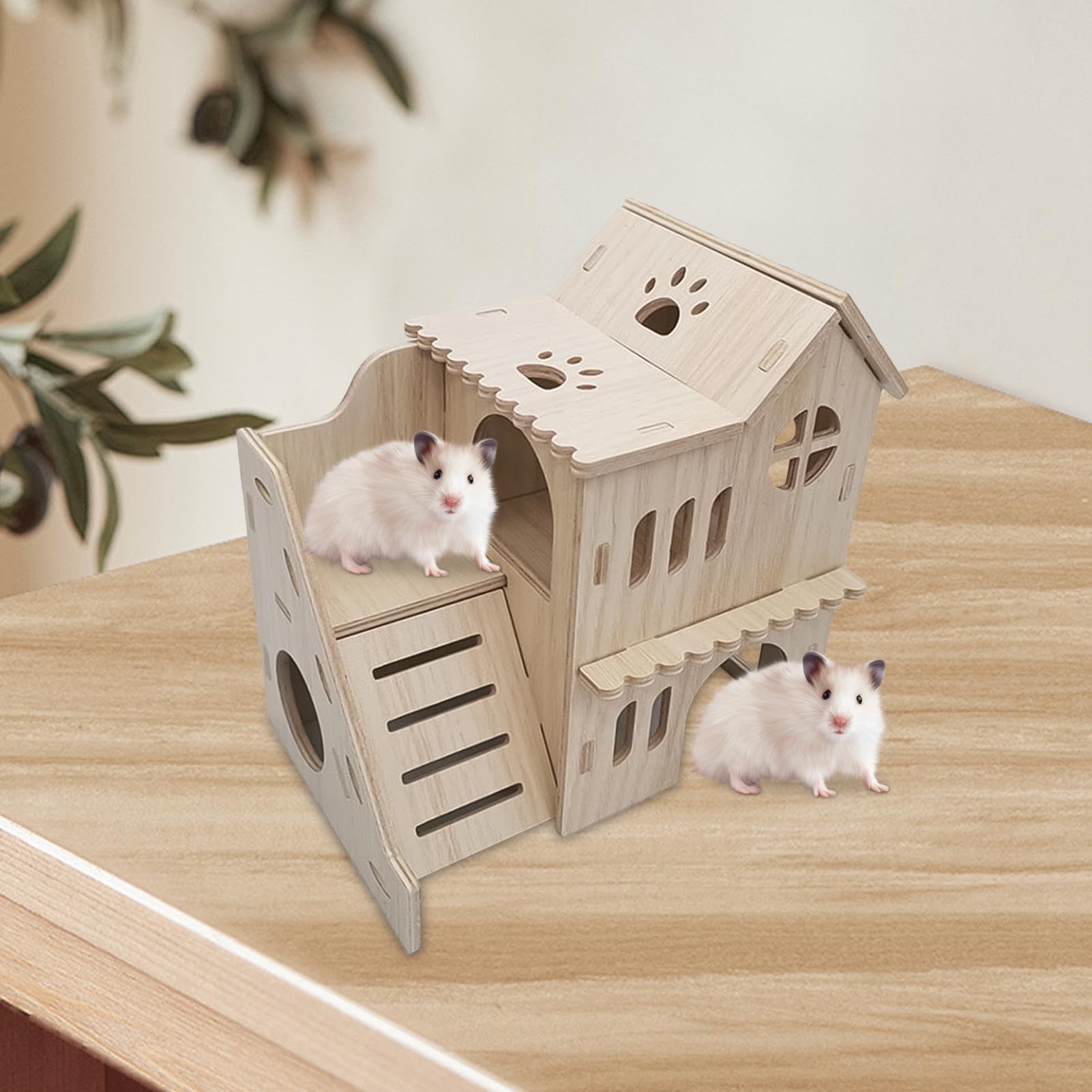 Hamster Digging Box Oliman Large Hamster Maze Wood House Fun Slide ...