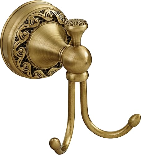 Miniatura 11 de Gancho negro para toallas de baño, gancho negro mate para bata de baño, ganchos dobles resistentes para toallas de baño, moderno gancho para ropa