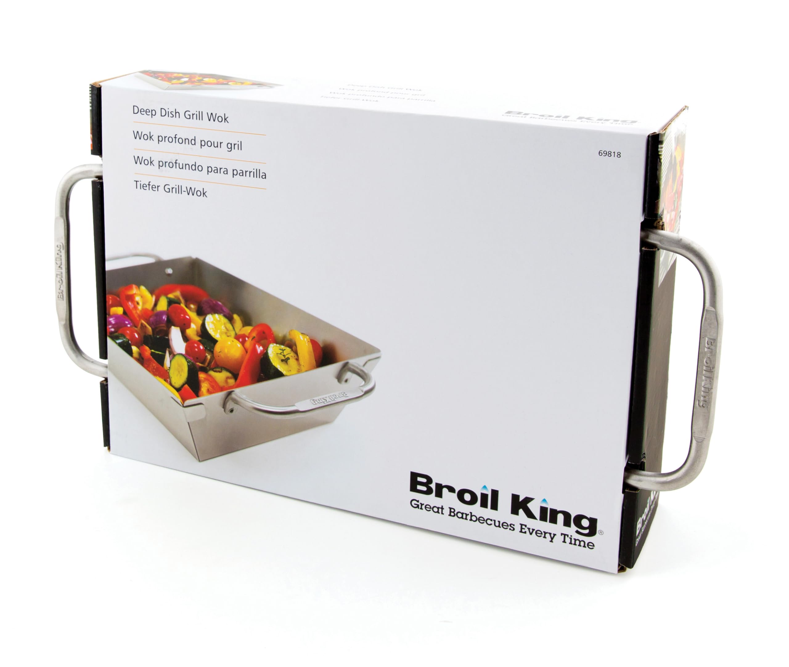 Broil King Barbecue/Barbecue Accessoires, Wok en Acier Inoxydable, 5 x 5 x 5 cm, 69818