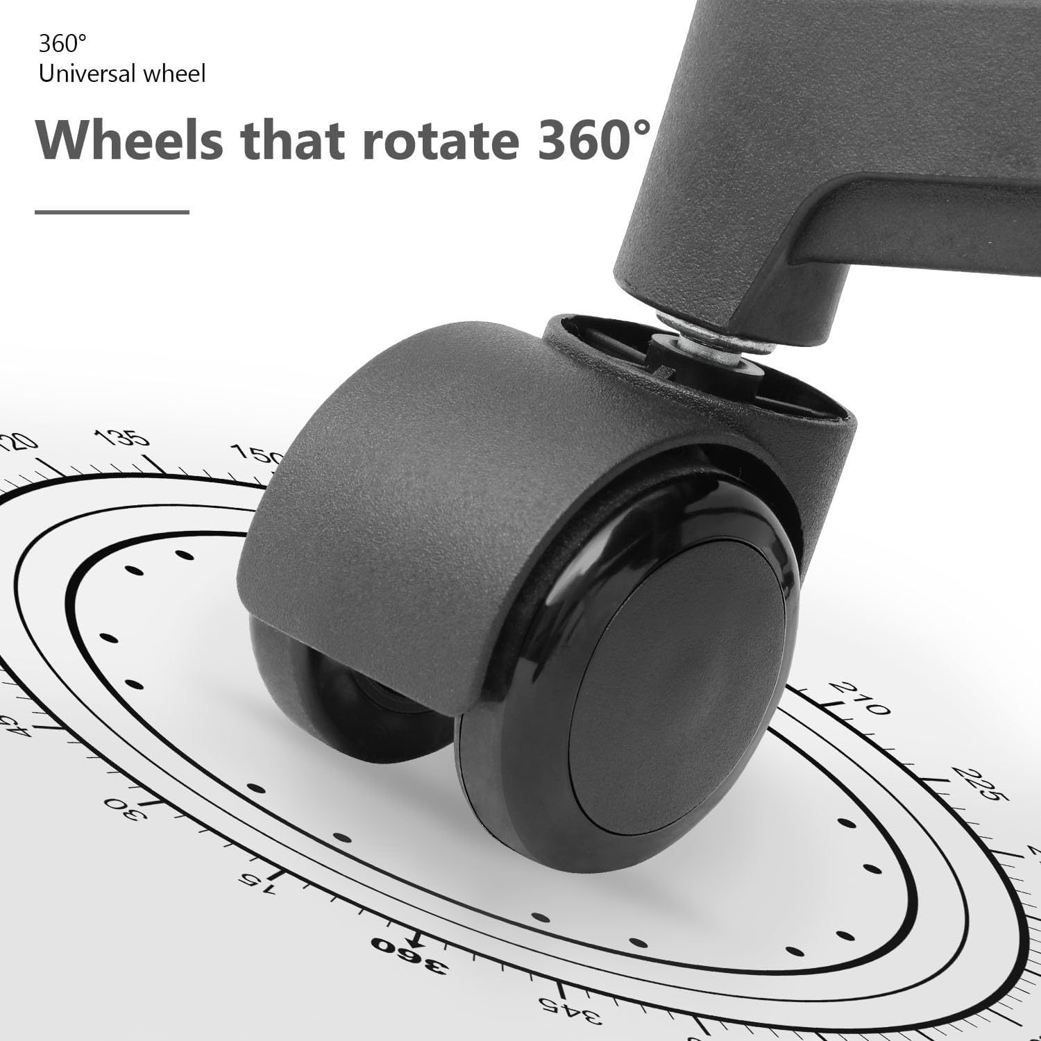 Home Office Chair, Ergonomic Mid-Back Mesh Desk Chair with Lumbar Support, Adjustable Swivel Rolling Design, Comfy Armrest for Work, Study, Gaming, Vanity, Black