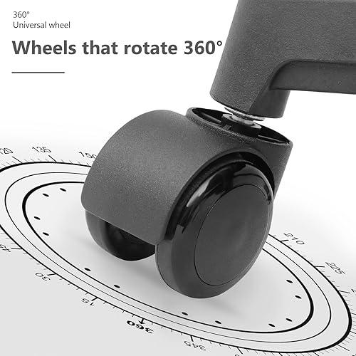 Miniatura 7 de Sillas de oficina en casa, sillas de escritorio ergonómicas de malla con respaldo medio con soporte lumbar, diseño giratorio ajustable, cómodo