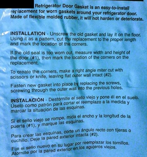 Miniatura 5 de Sello de repuesto para puerta de frigorífico vintage, precio por pie, Negro, 1