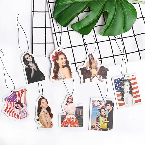 Miniatura 6 de Pounchi Tarjetas de ambientador de aire barroco pop para coche (paquete de 8 unidades de aroma refrescante a hielo), accesorios para cantante para