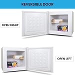 Koolatron 1.2 Cubic Feet Capacity White Upright freezer - 1 wired shelf, Garage Ready, Meat Storage, Manual Defrost, Space Saving, For Home, Apartment, Basement, Dorm, Room