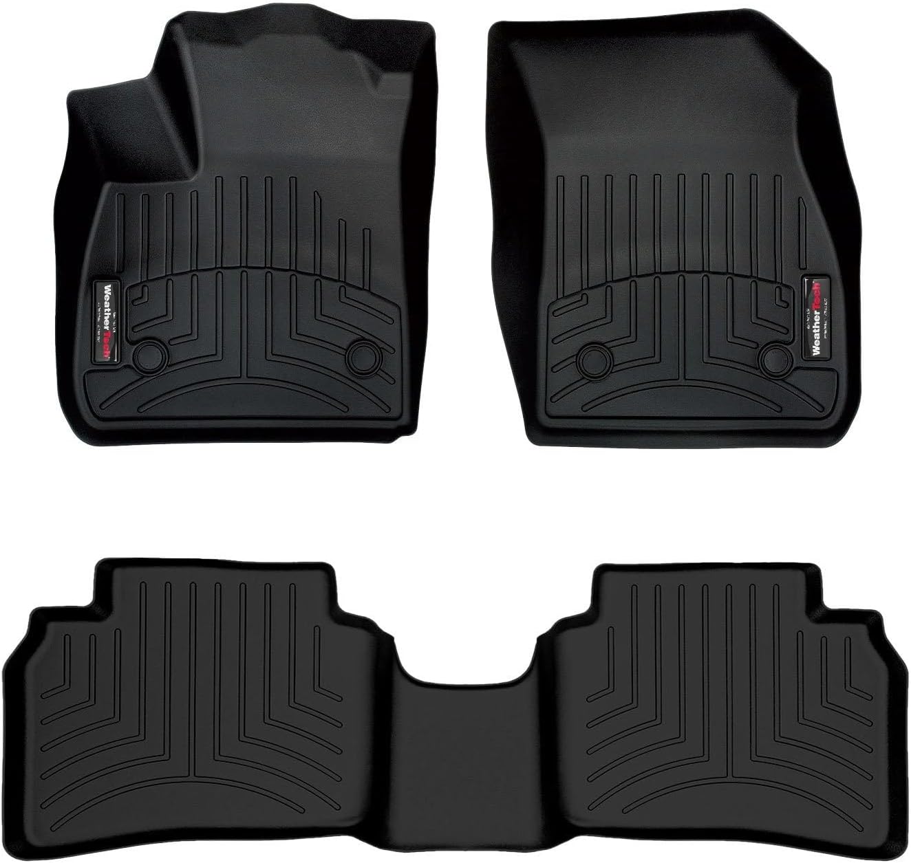 WeatherTech Custom Fit FloorLiners for Buick Envision - 1st & 2nd Row (441660-1-2), Black