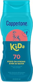 Coppertone Kids Sunscreen Lotion SPF 70 Water Resistant (80 Min) 8oz - #1 Pediatrician Recommended