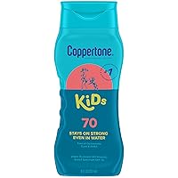 Vista 1 de Coppertone – Protector solar en loción para niños, resistente al agua, espectro amplio con SPF 70 (8 onzas líquidas) (El envase puede variar)