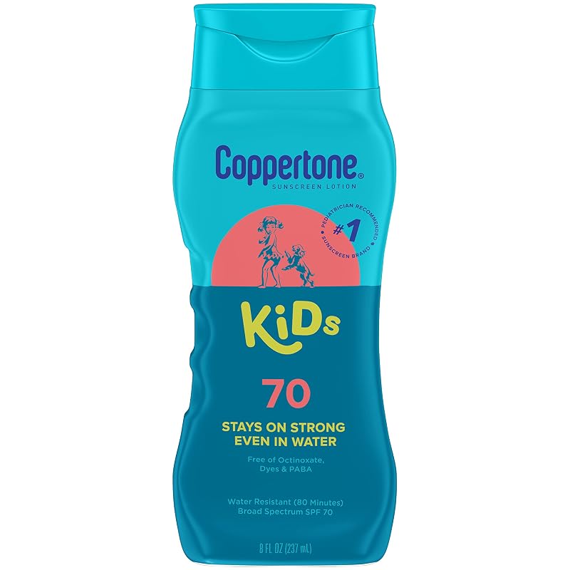 Coppertone Kids Loção Protetora Solar Infantil FPS 70, Resistente à Água, 240 mL