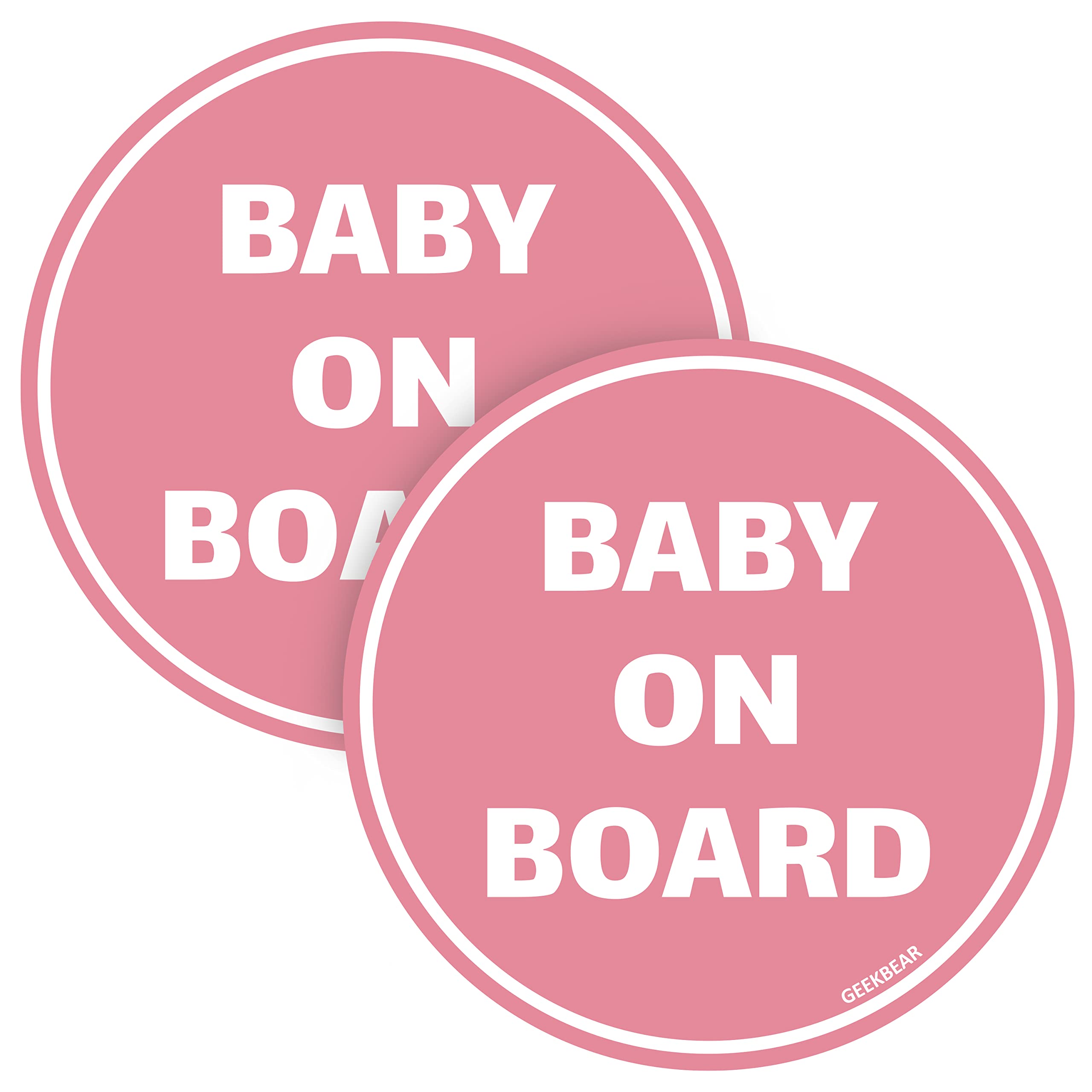 Bébé à bord autocollant sans ventouse pour éviter les chutes (X2)
