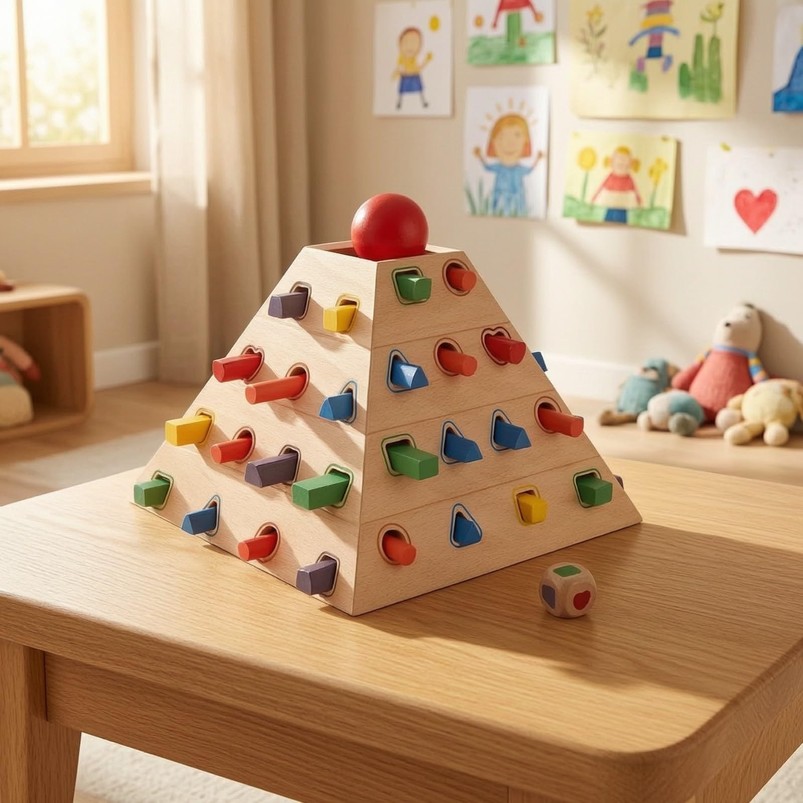 Pyrami Pédagogique Sensoriel Naturel, pr Maternelle, s, Bébés