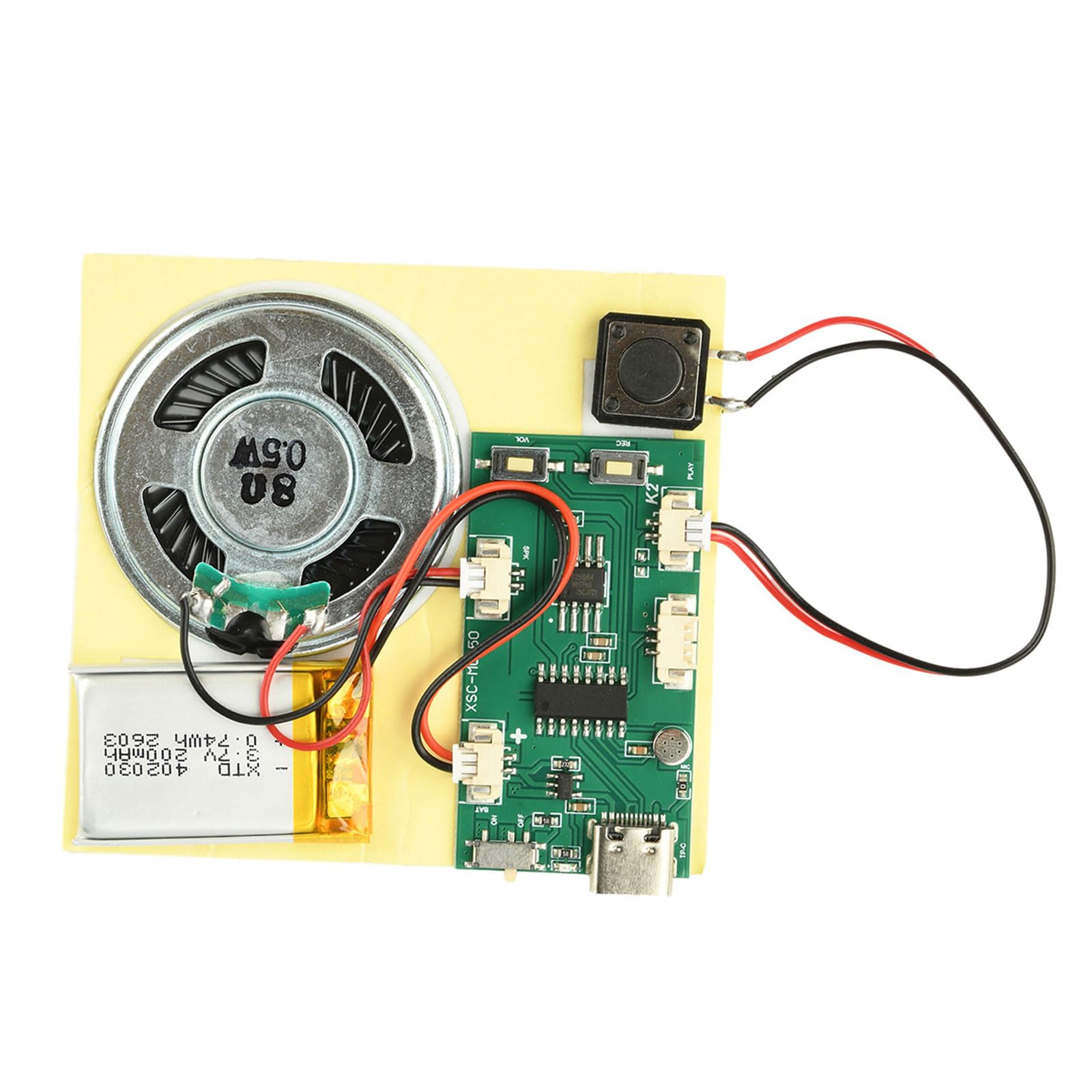 Kaeltsyn Diyer Stereo Mp3 Module 8Mb Capacity Mp3 Music Sound Chip For Stereo And Playbacks Projects Sound Module