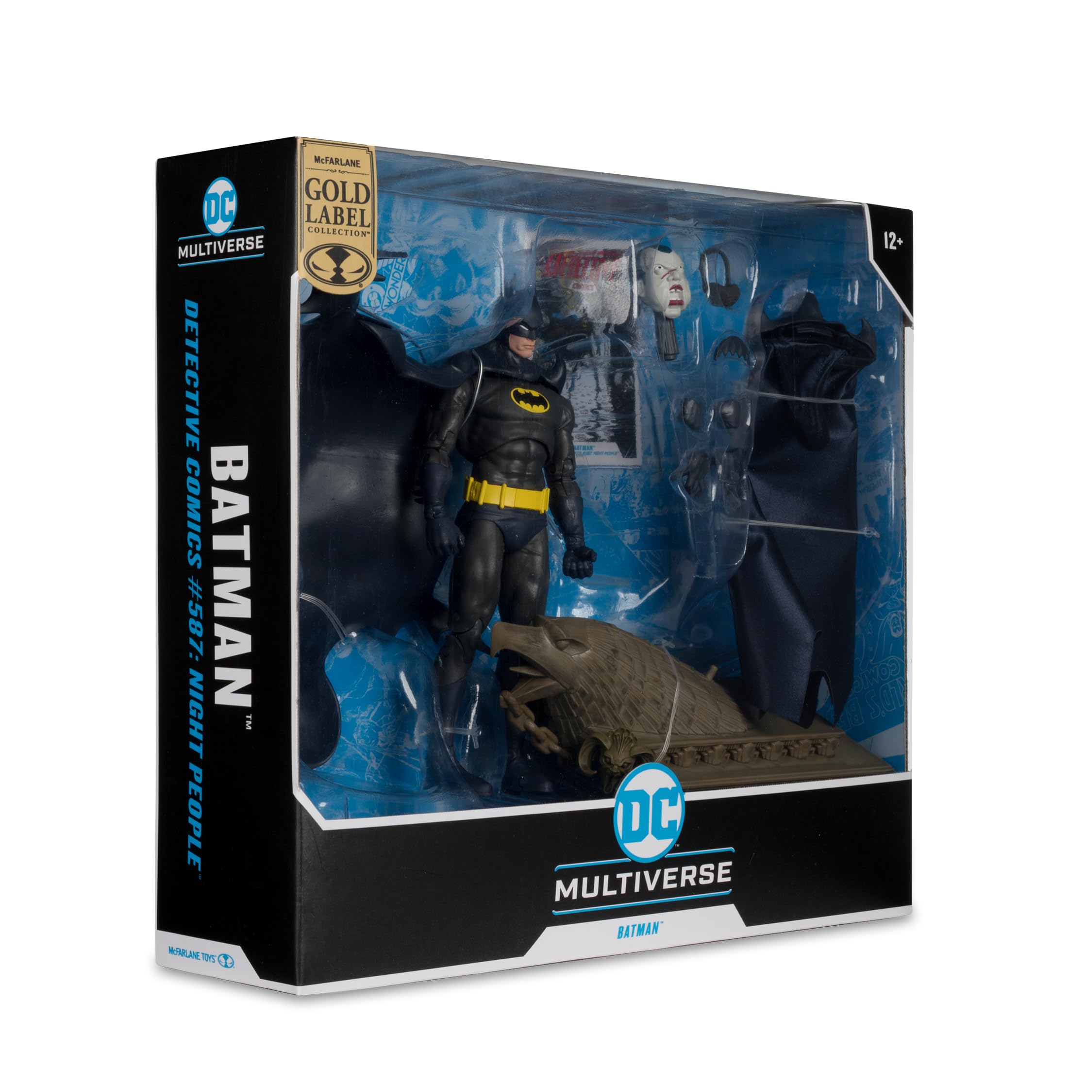 DC Multiverse Batman (Detective Comics #587: Night People) 17,8 cm Action Figure Gold Label McFarlane Toys | DC Multiverse Night People 17,8 cm Action Figure Deluxe Esclusiva - Detective Comics 587 Batman Gold Label
