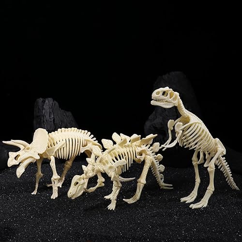Miniatura 5 de Figura para armar Nuolux, 3 piezas 4D fósil de esqueleto de dinosaurio para niños