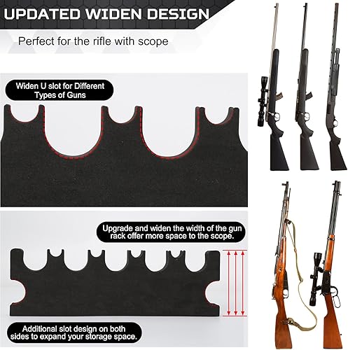 Miniatura 3 de Estante para armas para almacenamiento de armas, accesorio seguro para armas para rifles y escopetas, soporte para pistola en gabinete de armas,