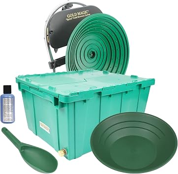 12E Spiral Gold Panning Machine Kit Prospecting Recovery 12V Electric