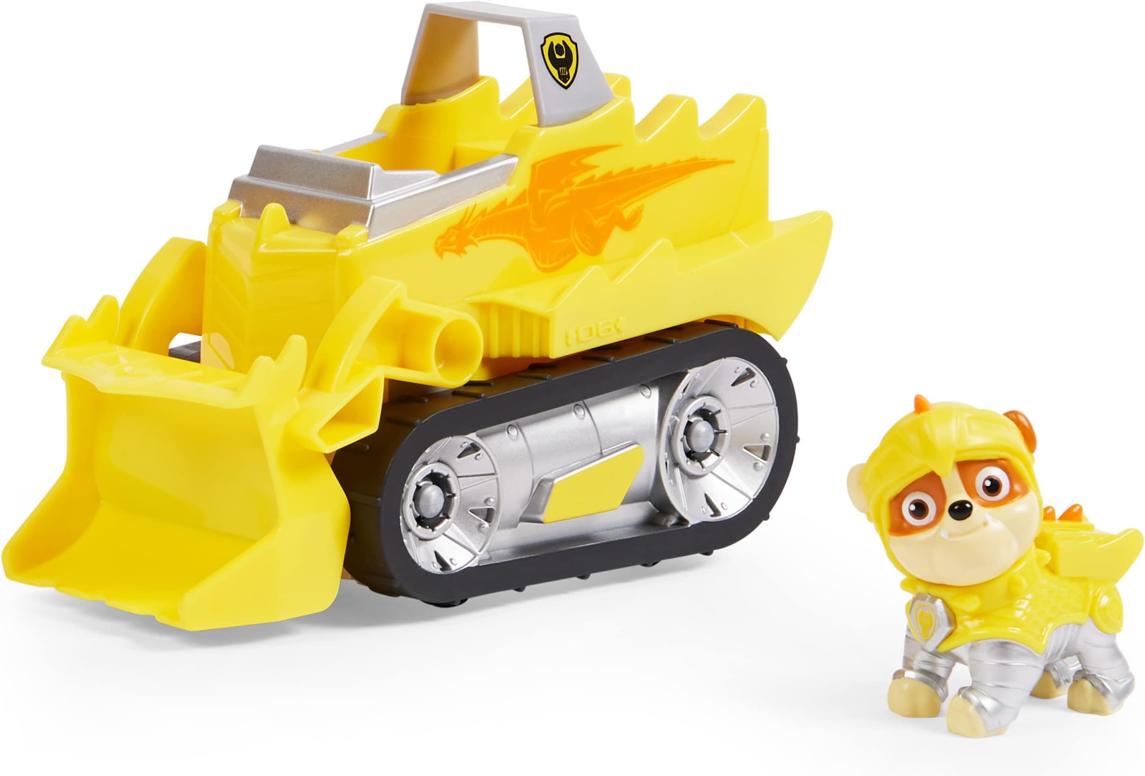 Paw Patrol 6063587, Rescue Knights Rubble Transforming Car with Collectible Action Figure, Kids Toys for Ages 3 and up