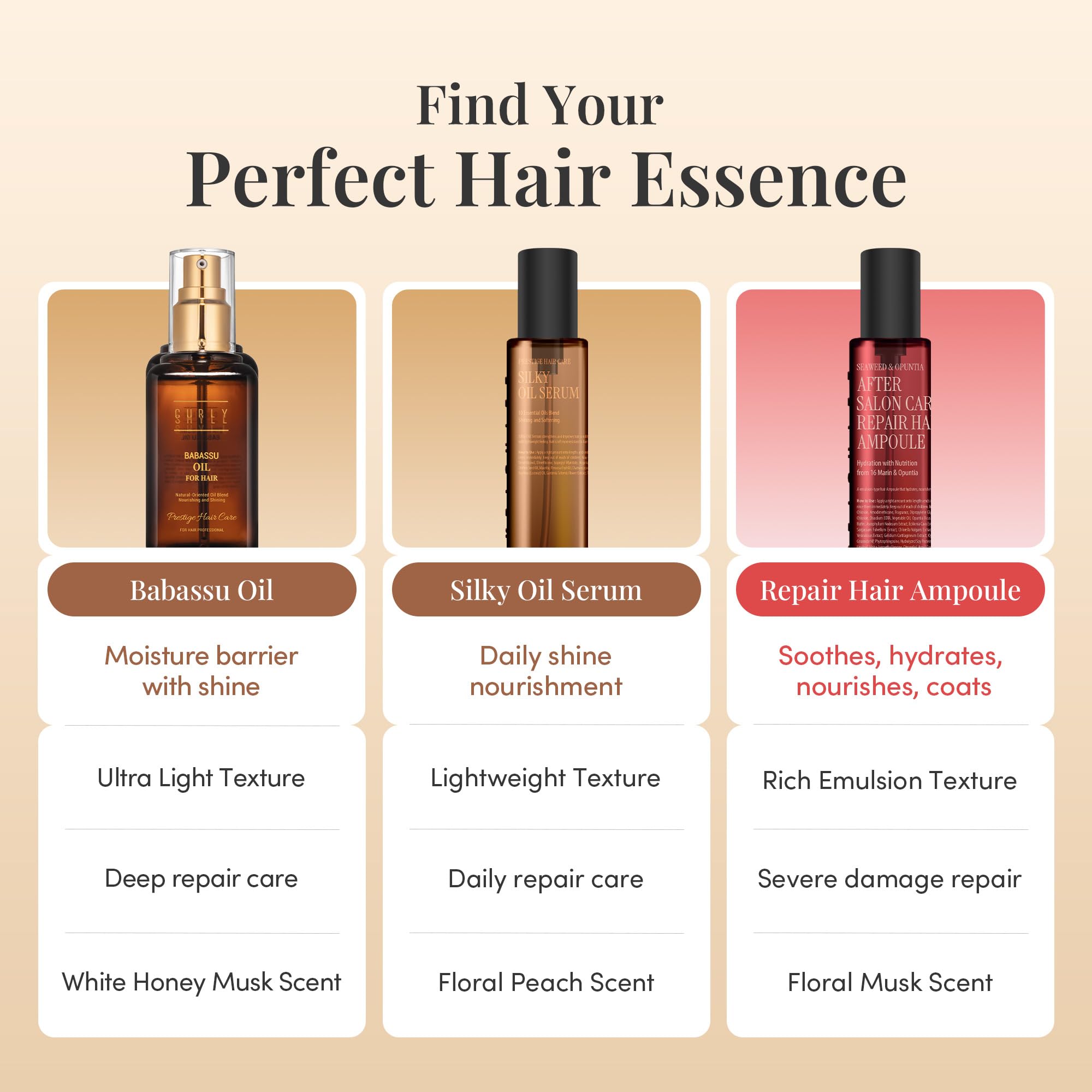 CURLYSHYLL Silky Oil Serum Lightweight Leave-In Hair Oil, 70ml