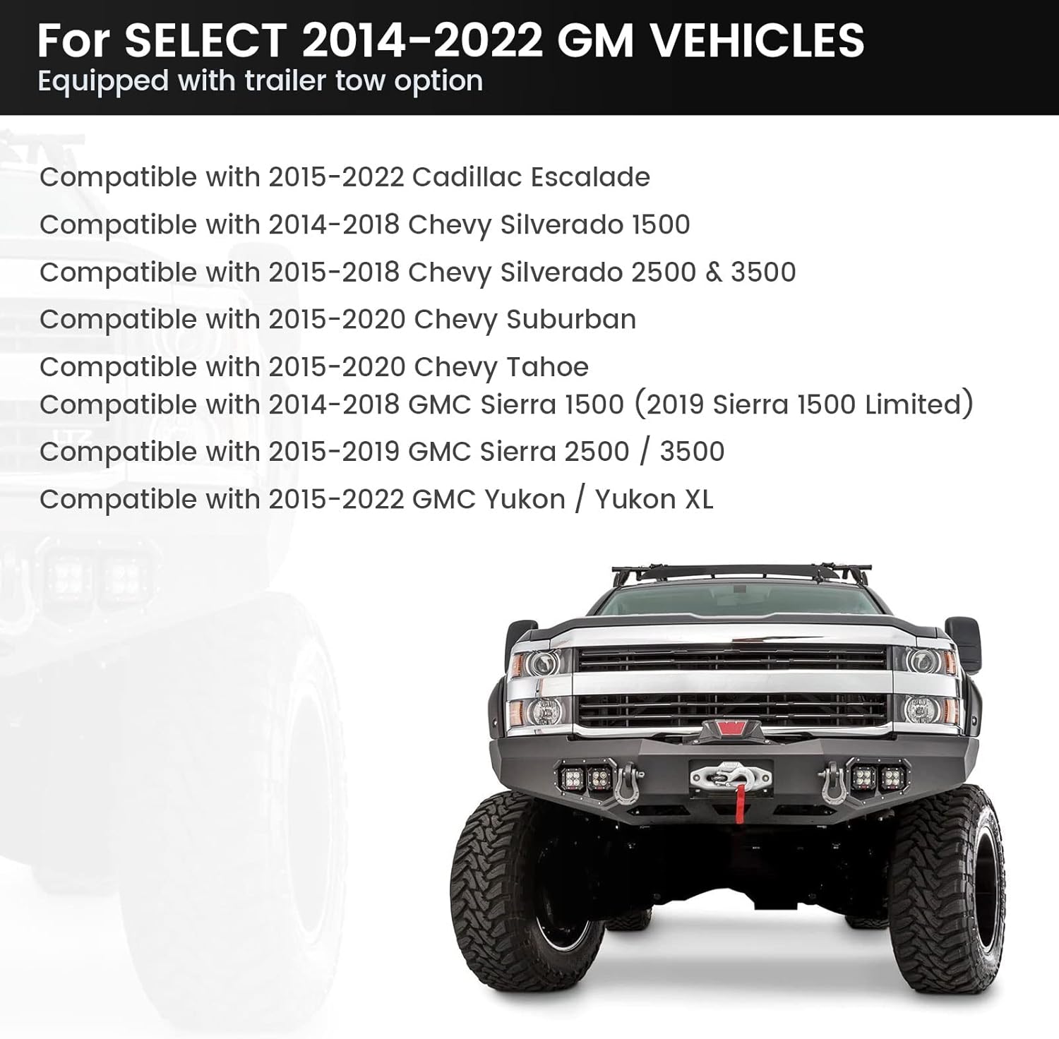 MECMO 7-Pin Trailer Y Splitter Plug for Connecting Slide in Truck Camper and Trailer with 3016-P Brake Control Wiring Adapter for 2014-2022 GM Vehicles