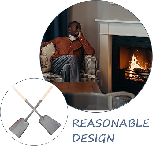 Miniatura 6 de Garneck Pala de hollín Pala de chimenea Estufa de leña Pala de cenizas Chimenea Poker Pala de cenizas Pala de carbón Pala de carbón Limpiador de
