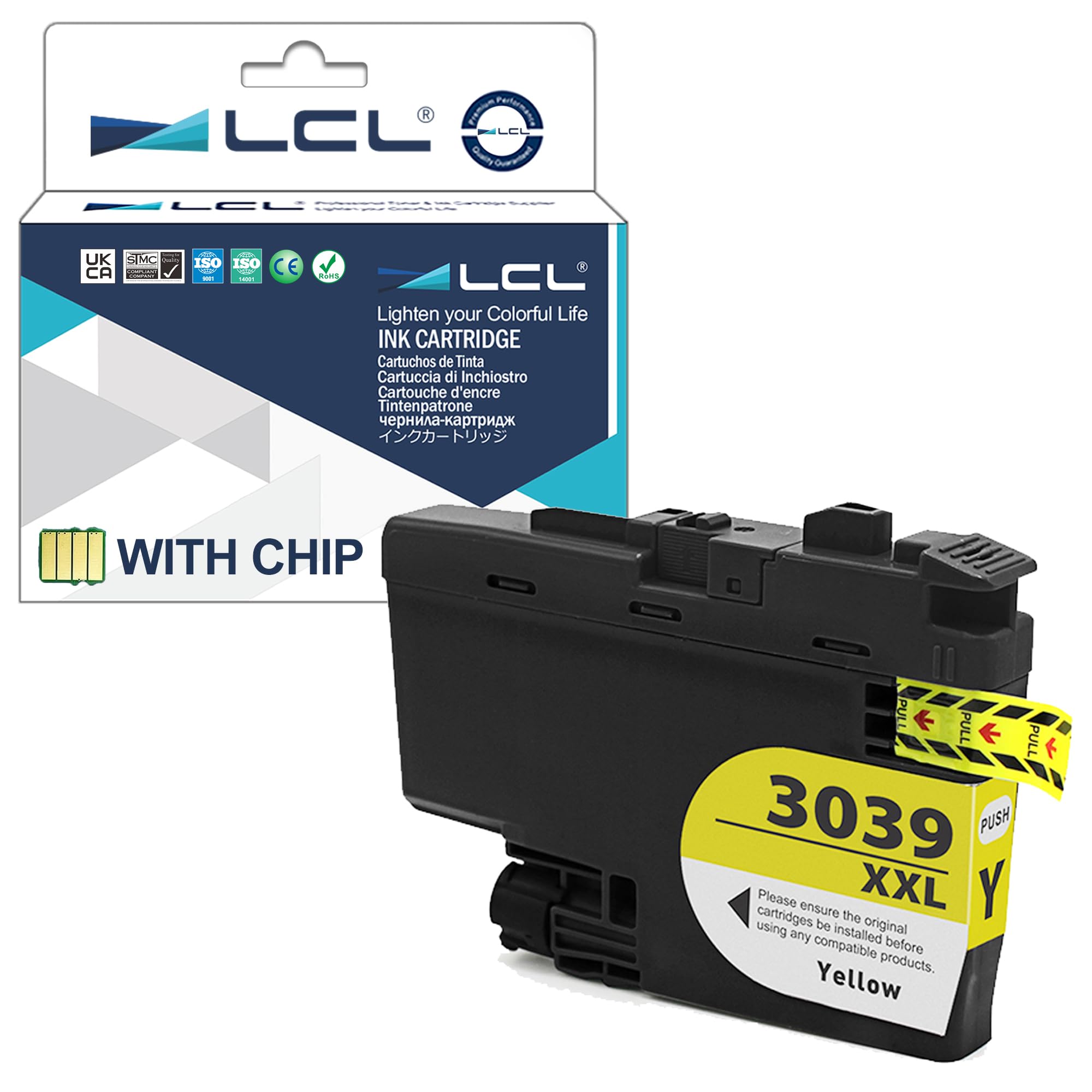 LCL Compatible Ink Cartridge Pigment Replacement for Brother LC3039 XXL LC3039XXL LC3039Y MFC-J5845DW MFC-J5845DW MFC-J5945DW MFC-J6945DW MFC-J6545DW