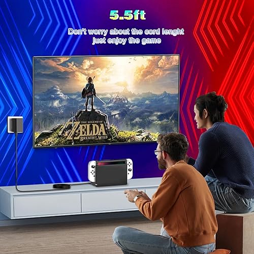 Miniatura 5 de Cargador USB-C de 39 W compatible con Nintendo Switch, OLED, Lite, Dock, Switch 2 y Pro Controller 15V2.6A compatible con modo TV