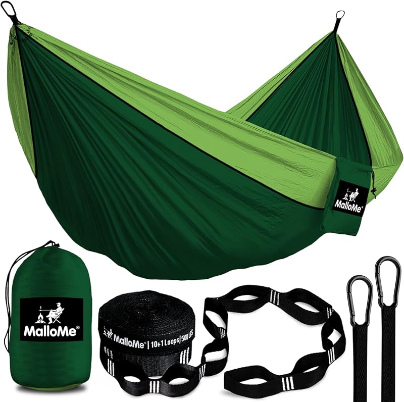 Camping Hammock for Adults & Kids - Portable Hammocks for Outside - Hamacas para Adultos Outdoor Single & Double Two 2 Person Hammock - Hamaca/Hamacs/Amacas Heavy Duty Tree Travel Hamock