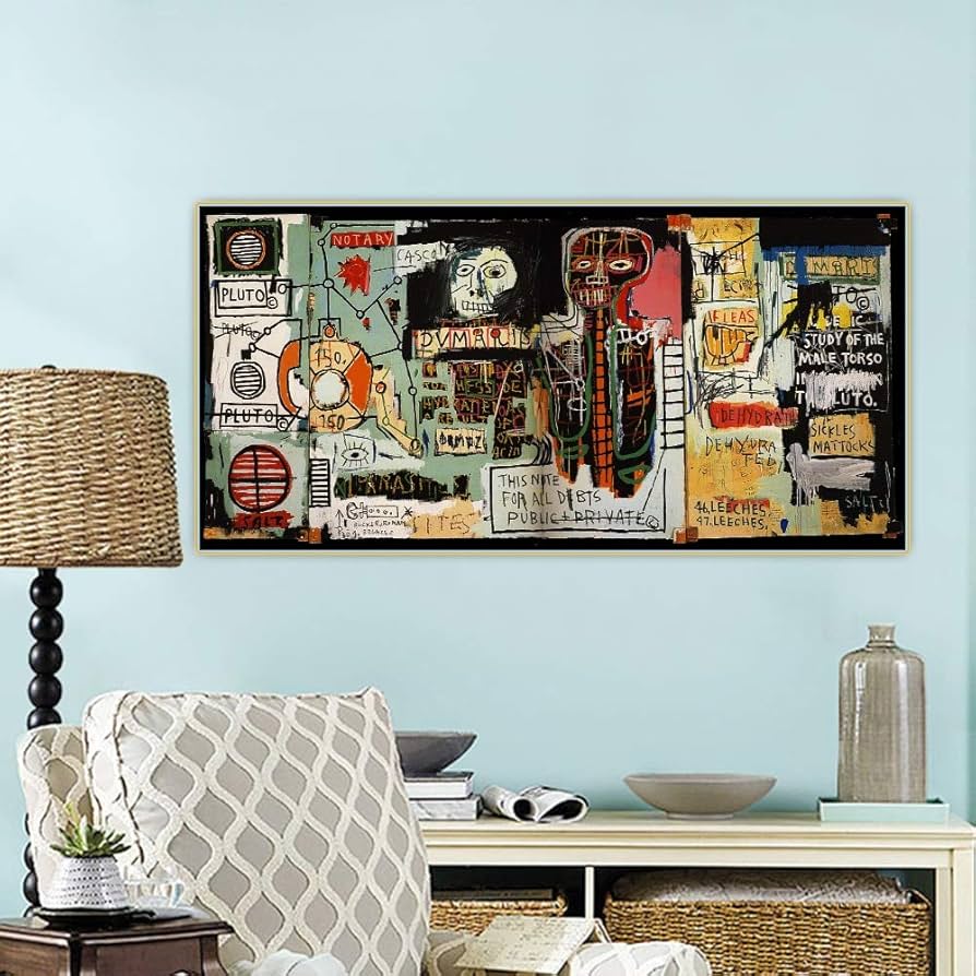 バスキア#ポスター木製フレーム付き#ハリウッドアフリカンズ バスキア：Hollywood Africans フレーム付ポスター(Hollywood