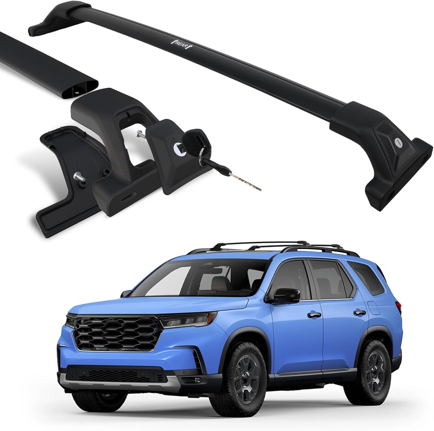Fits Honda Pilot 2023-2026, Upgrade 265 LBS Lockable Roof Racks Cross Bars, Heavy Duty All Aluminum Rooftop Accessories