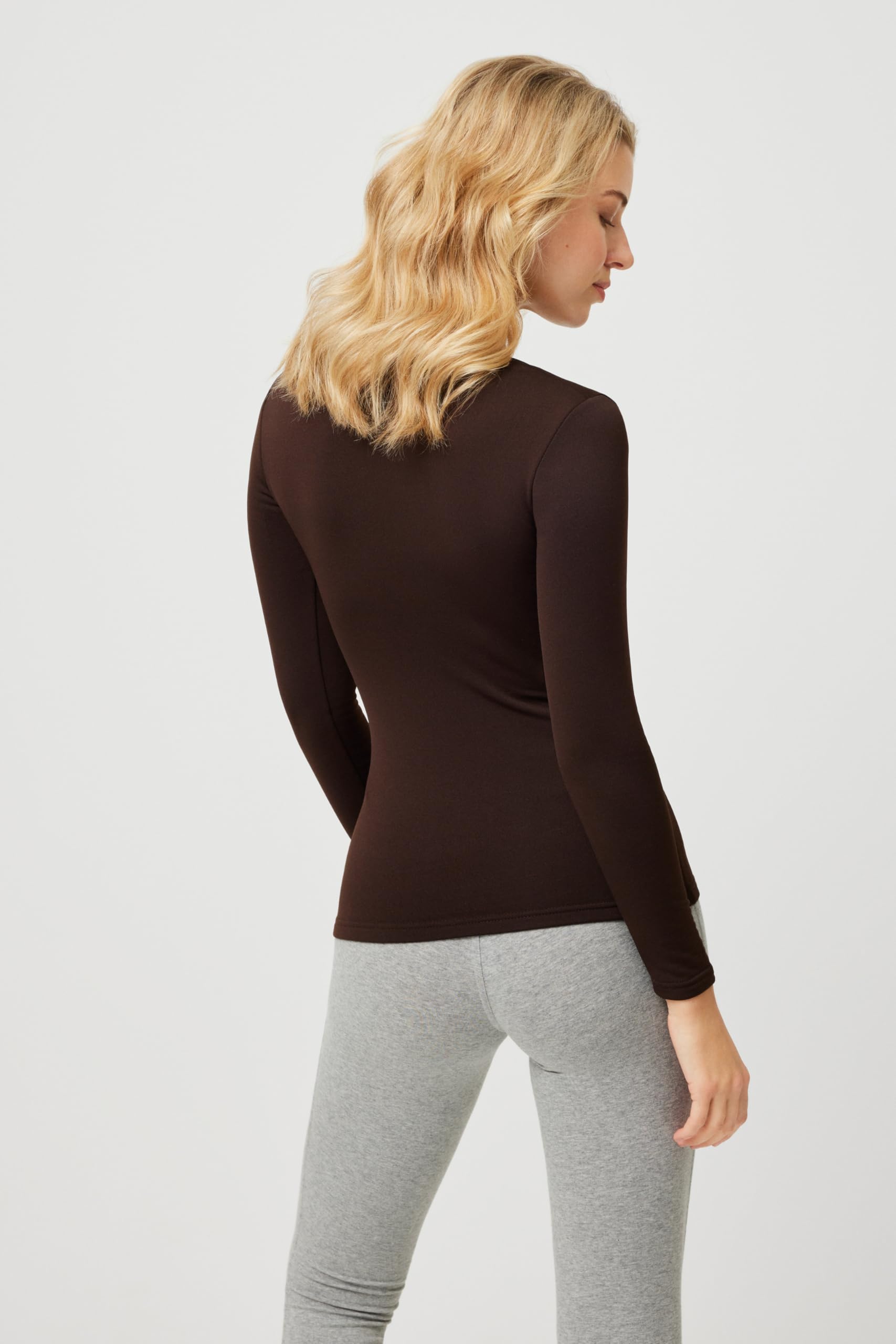 YSABEL MORA Camiseta Térmica Manga Larga Mujer Retención de Calor Ajuste Ceñido Ideal Invierno Confortable Tejido Suave Uso Diario Climas Fríos Extra Warm Termicidad Moderada.