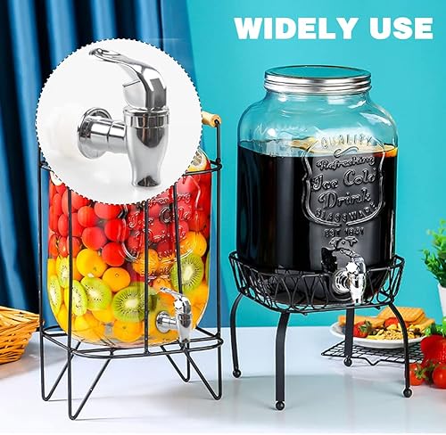 Miniatura 6 de GwenB - Dispensador de bebidas con boquilla de repuesto para dispensador de bebidas, jarra de agua, jarra de cerámica, palanca de agua, grifo de