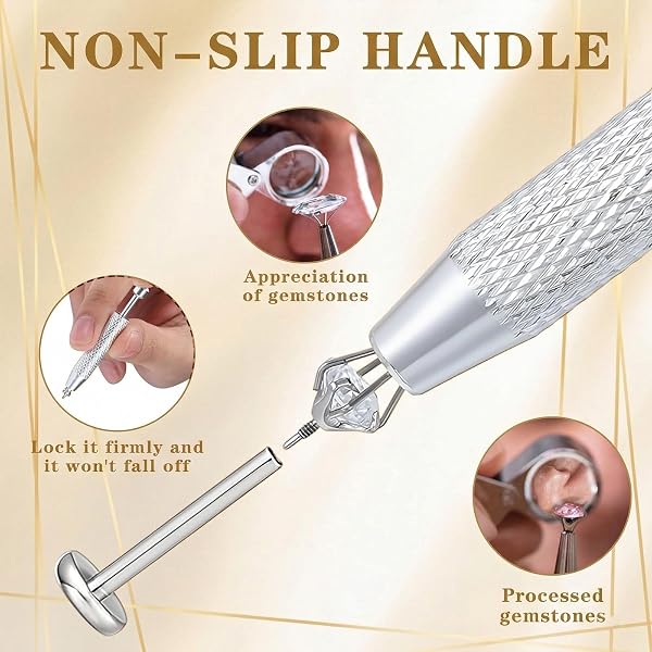 SWYZOR Pince Piercing,8 Pièces Aiguille Piercing,Outil D'Insertion Conique,Kit de Piercings à Faire Soi-Même, pour Piercings Oreille, Nez, Nombril, Lèvre - 2