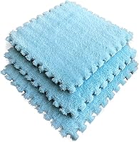 Vista 10 de Juego de 12 alfombrillas de juego de rompecabezas de azulejos entrelazadas de espuma EVA suave, alfombrillas protectoras para el suelo