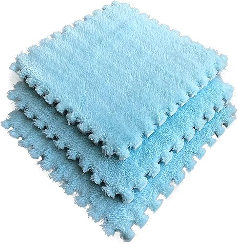 Juego de 12 alfombrillas de juego de rompecabezas de azulejos entrelazadas de espuma EVA suave, alfombrillas protectoras para el suelo de los niños,