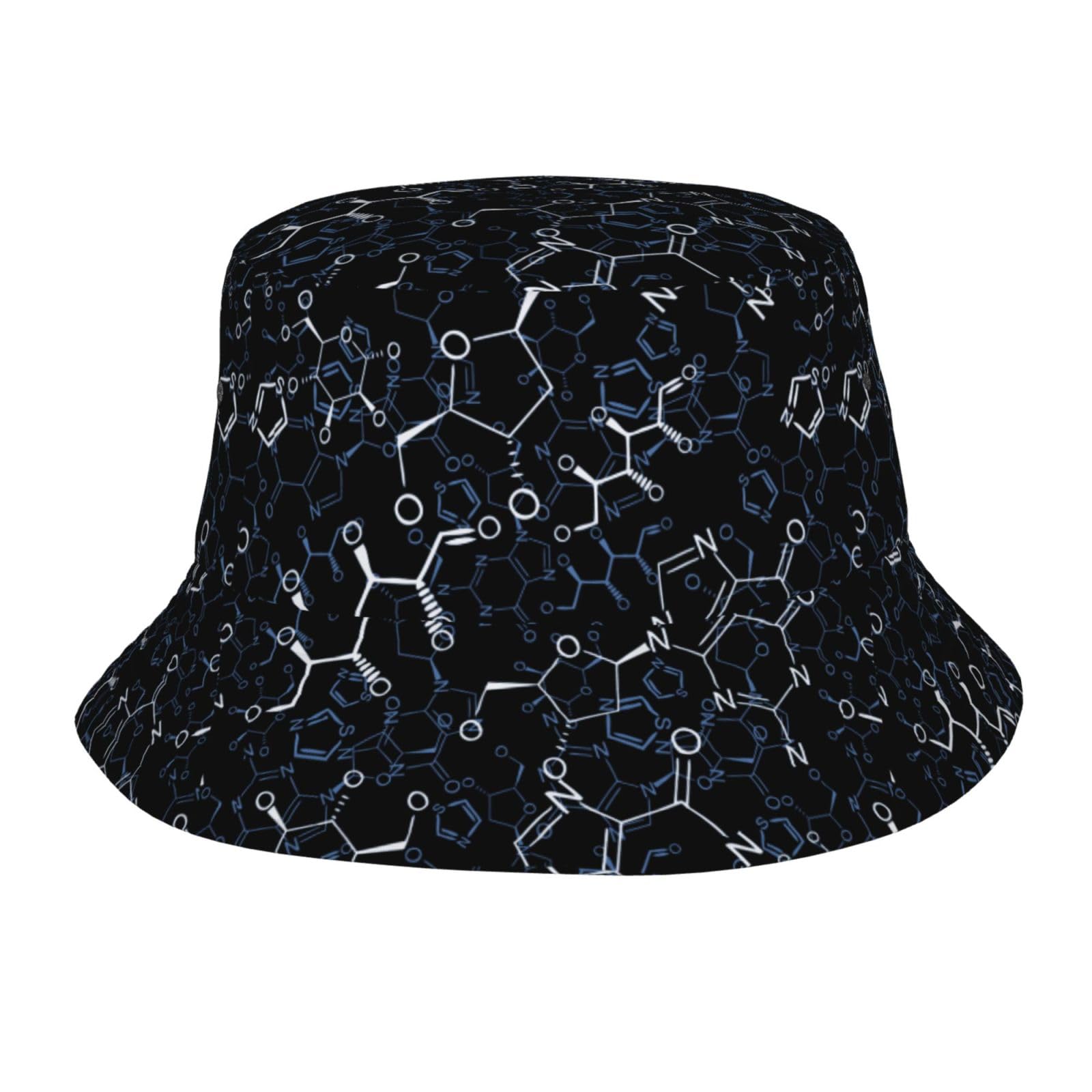 YOFIEN Chemical Chemistry Symbols Bucket Hat for Woman Men, Mens Women Summer Hats