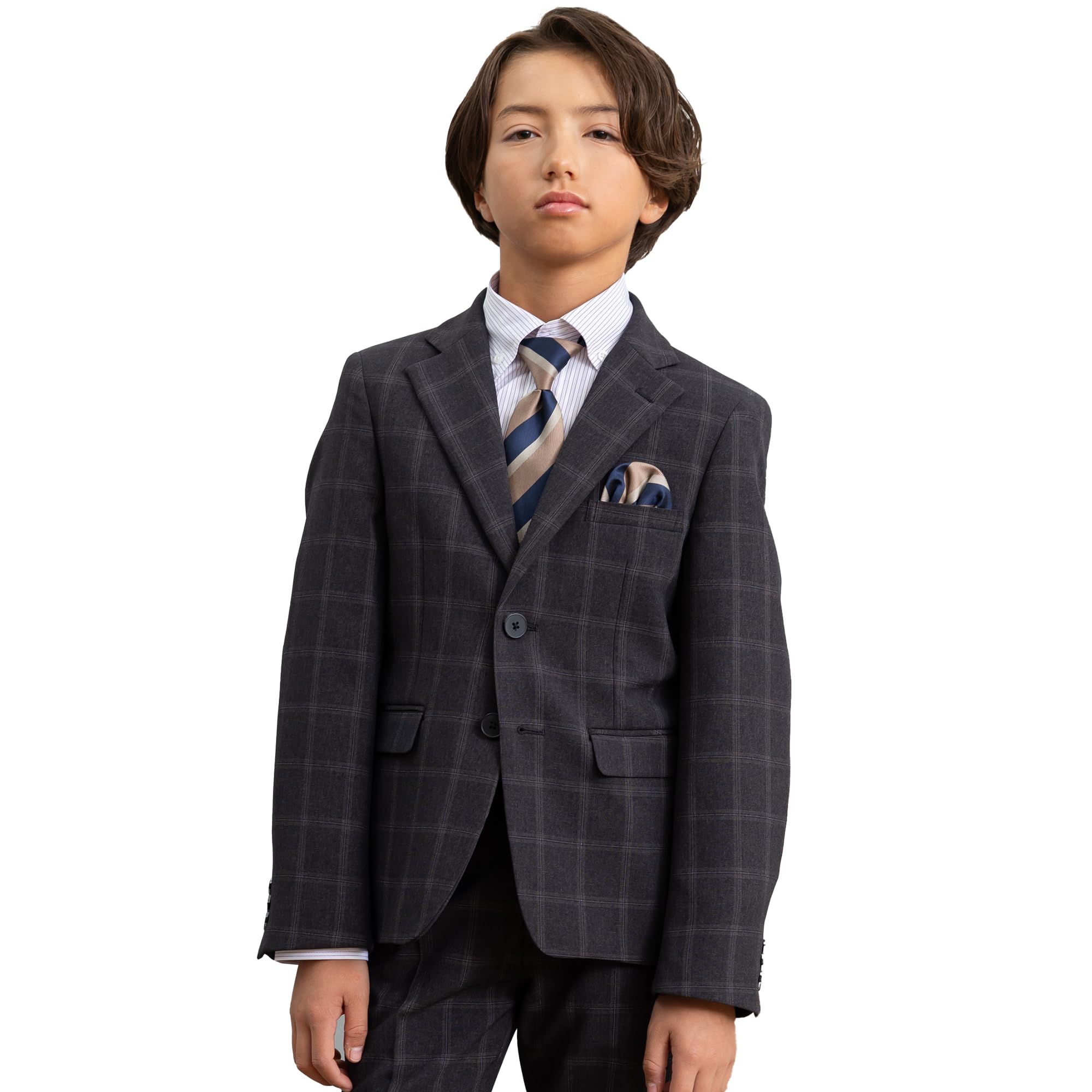 ✨美品✨ワンダーファクトリー 卒業式フォーマルスーツ１６０Ａ ５点セットブラック 71gFdoFOKjL.jpg