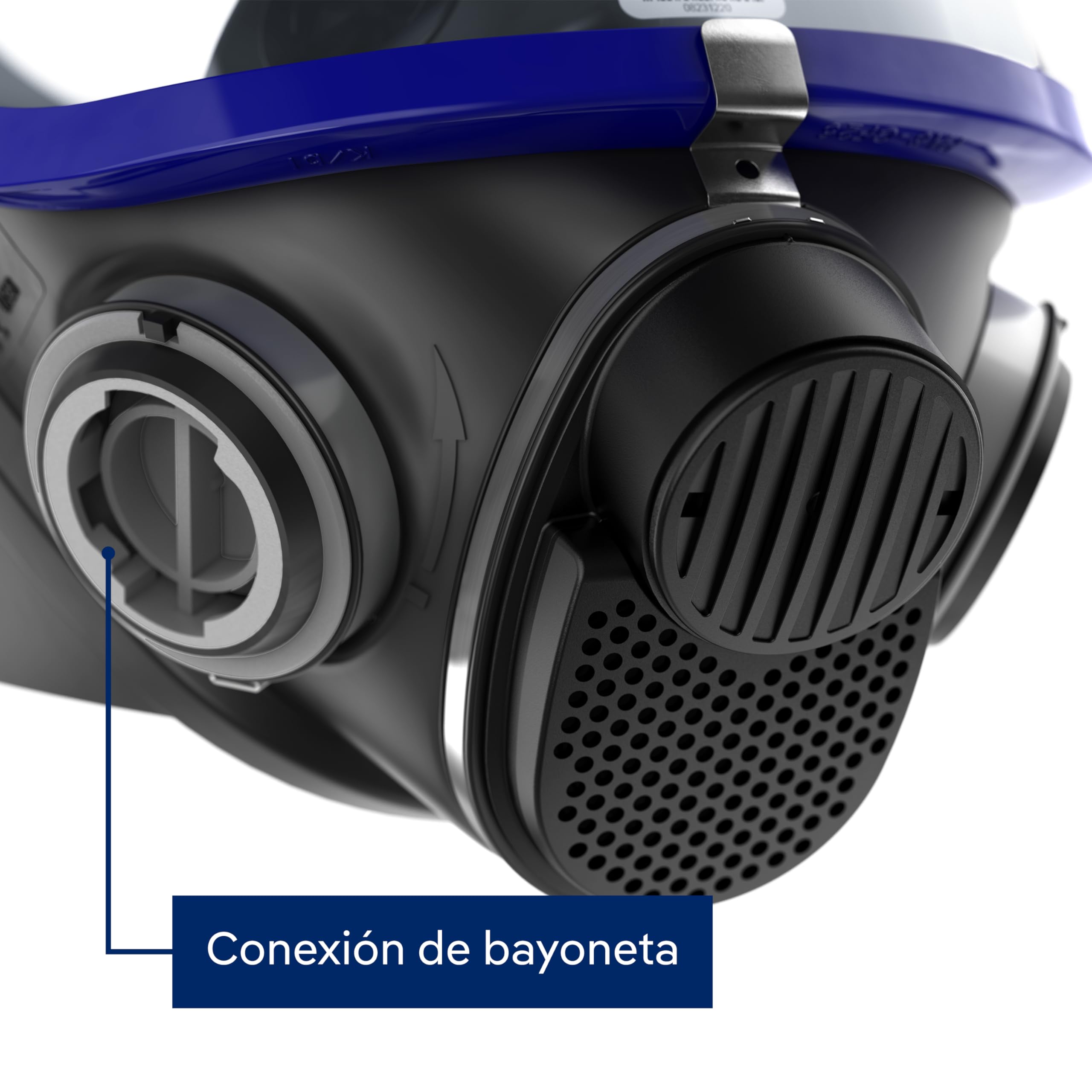 Dräger X-plore 5500 Máscara respiratoria completa de calidad con conexión de rosca de doble filtro para aplicaciones personales e industriales