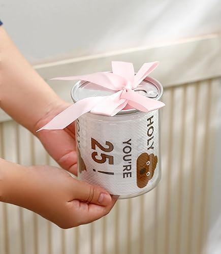 Miniatura 6 de Regalos de feliz cumpleaños 25 para hombres y mujeres, rollo de papel higiénico divertido de 3 capas, regalo divertido de cumpleaños de 25 años,