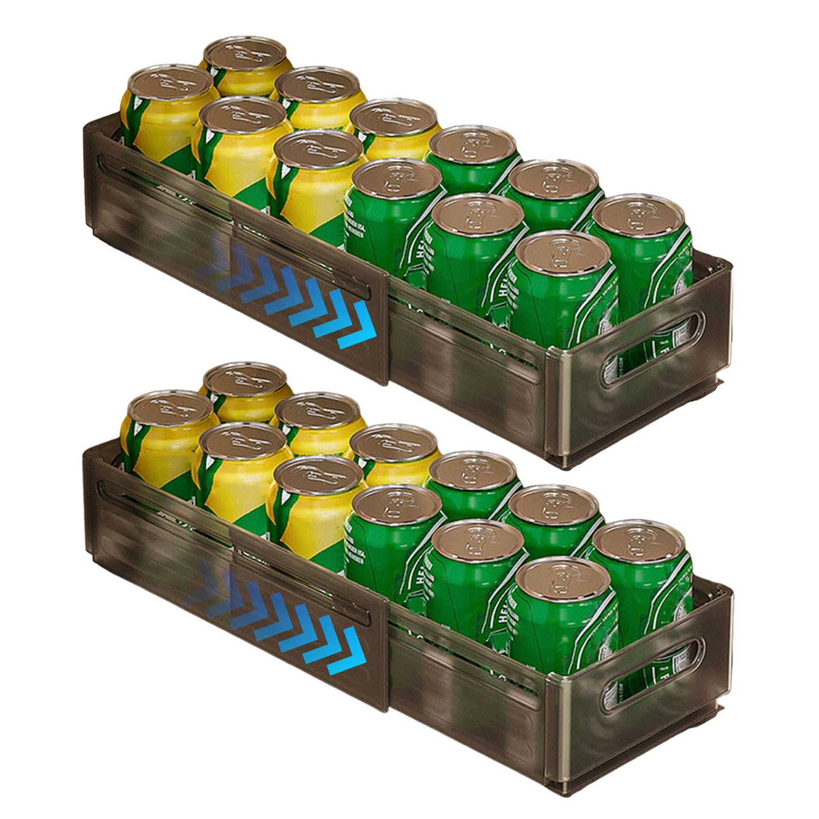 Cajas de almacenamiento apilables con organizador extraíble de profundidad regulable premium