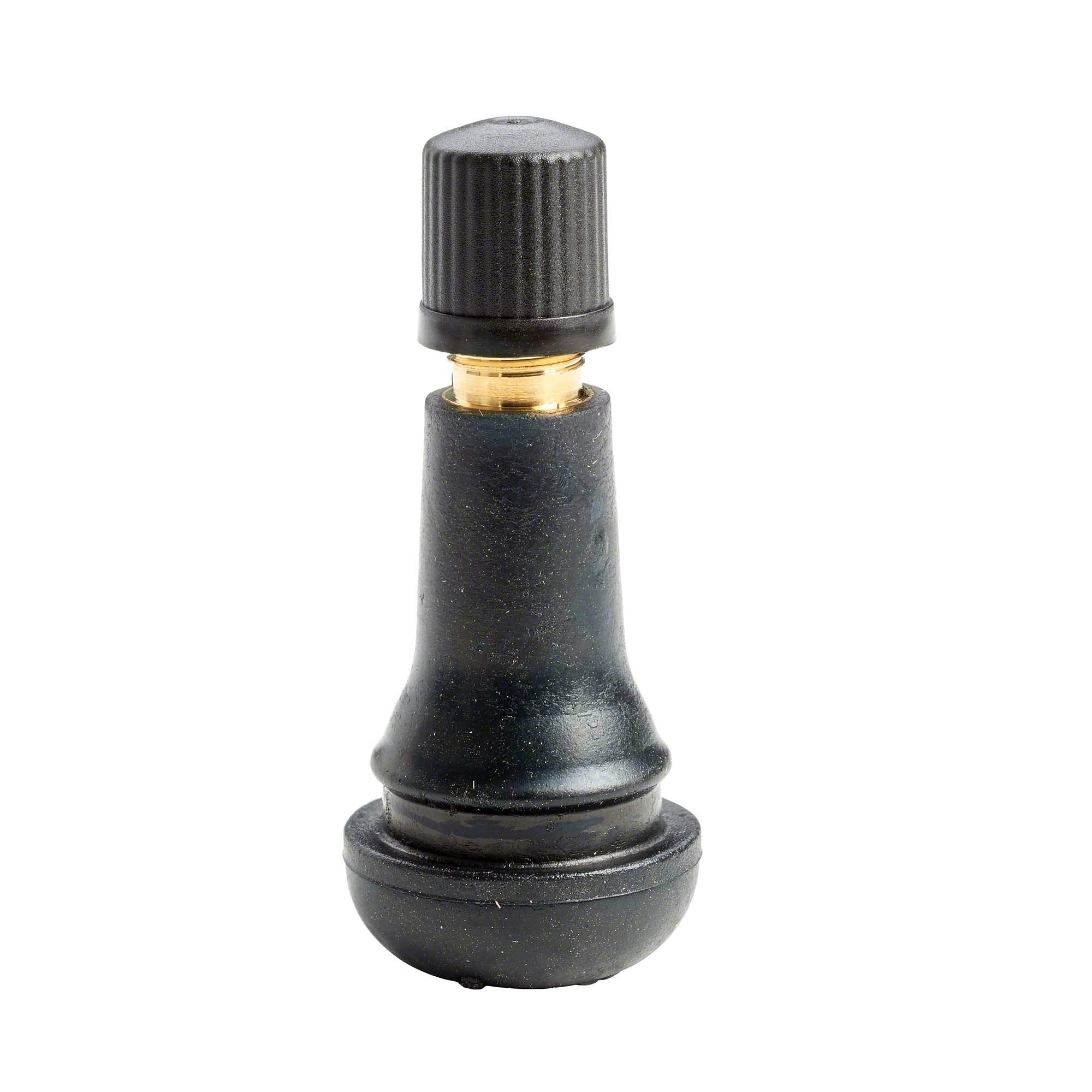 Hofmann Power Weight 0401-5110-011 100x Reifenventil schwarz TR413 | Gummiventil Auto montiert | Autoreifen Ventilkappe + Ventileinsatz Ventil Autoreifen