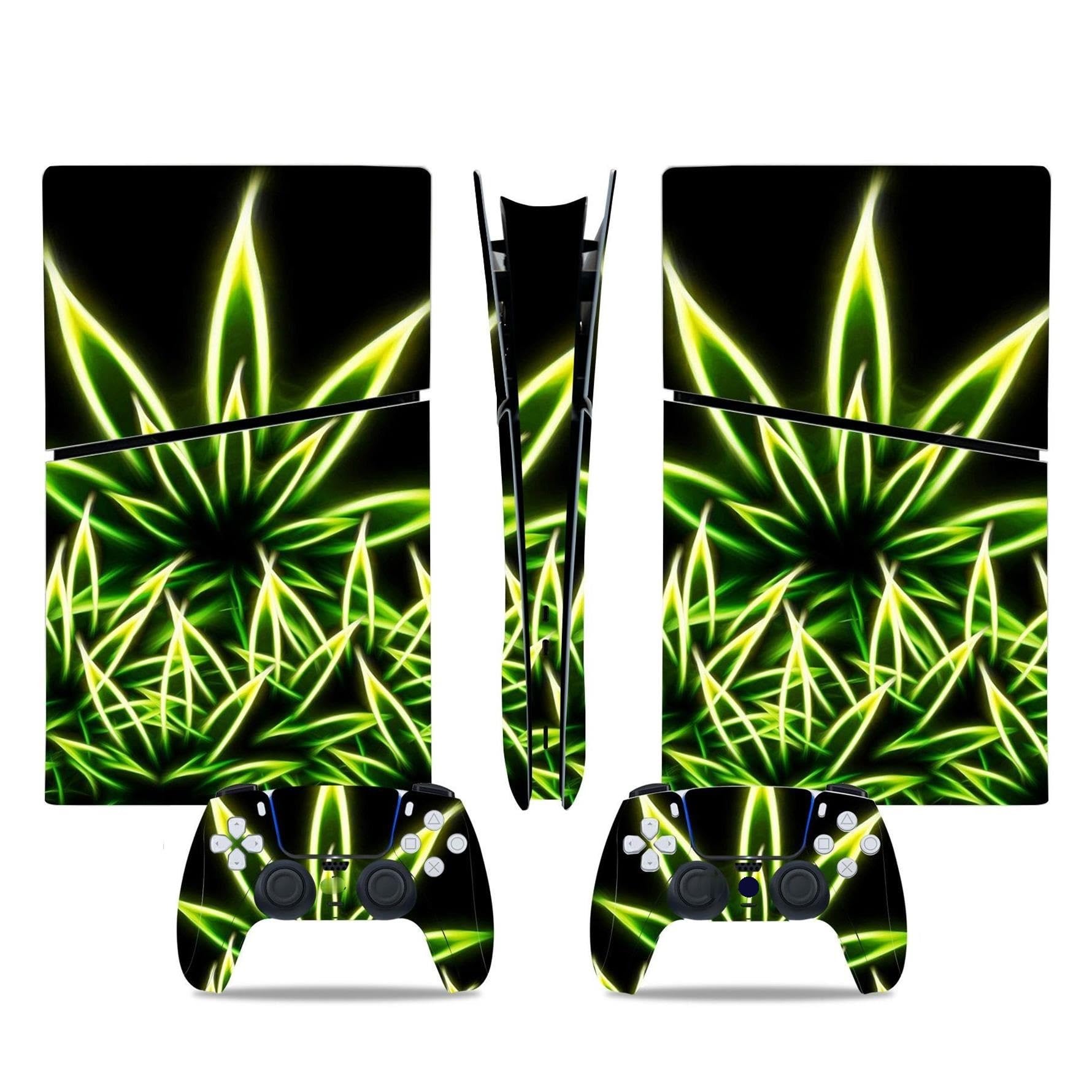 Sin Residuos Para PS5 Slim Skin Disc Edition & Para Digital Consola Mando Cubierta Vinilo Fundas Compatible Resistente Arañazos 49174 Calcomanía Protectora Premium Piel(Disc Version)