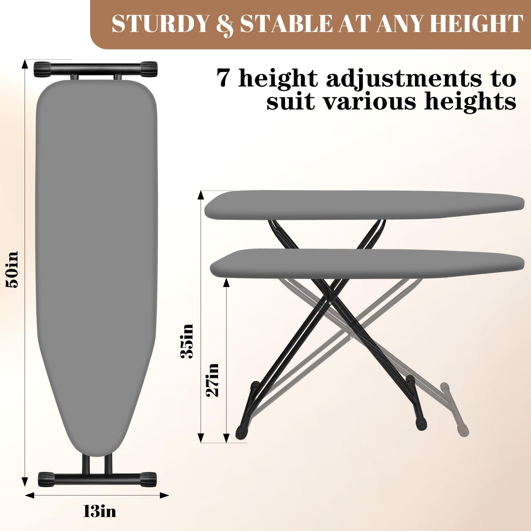 Amazon.com: RIZTAIK Ironing Board, Compact and Space Saver,Size 13