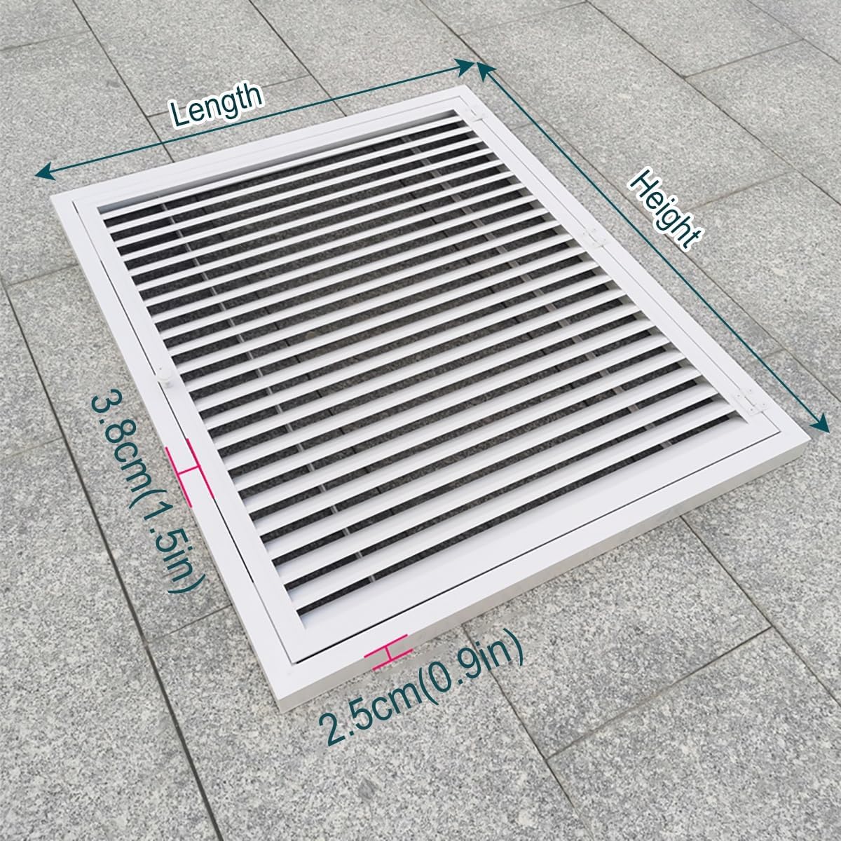 Aluminium Ventilation Access Panel - Flush Mount Wall Hatch Door with Rounded Handle, 70x90cm (27.6x35.4in) for Indoor/Outdoor Easy Inspection and Ventilation