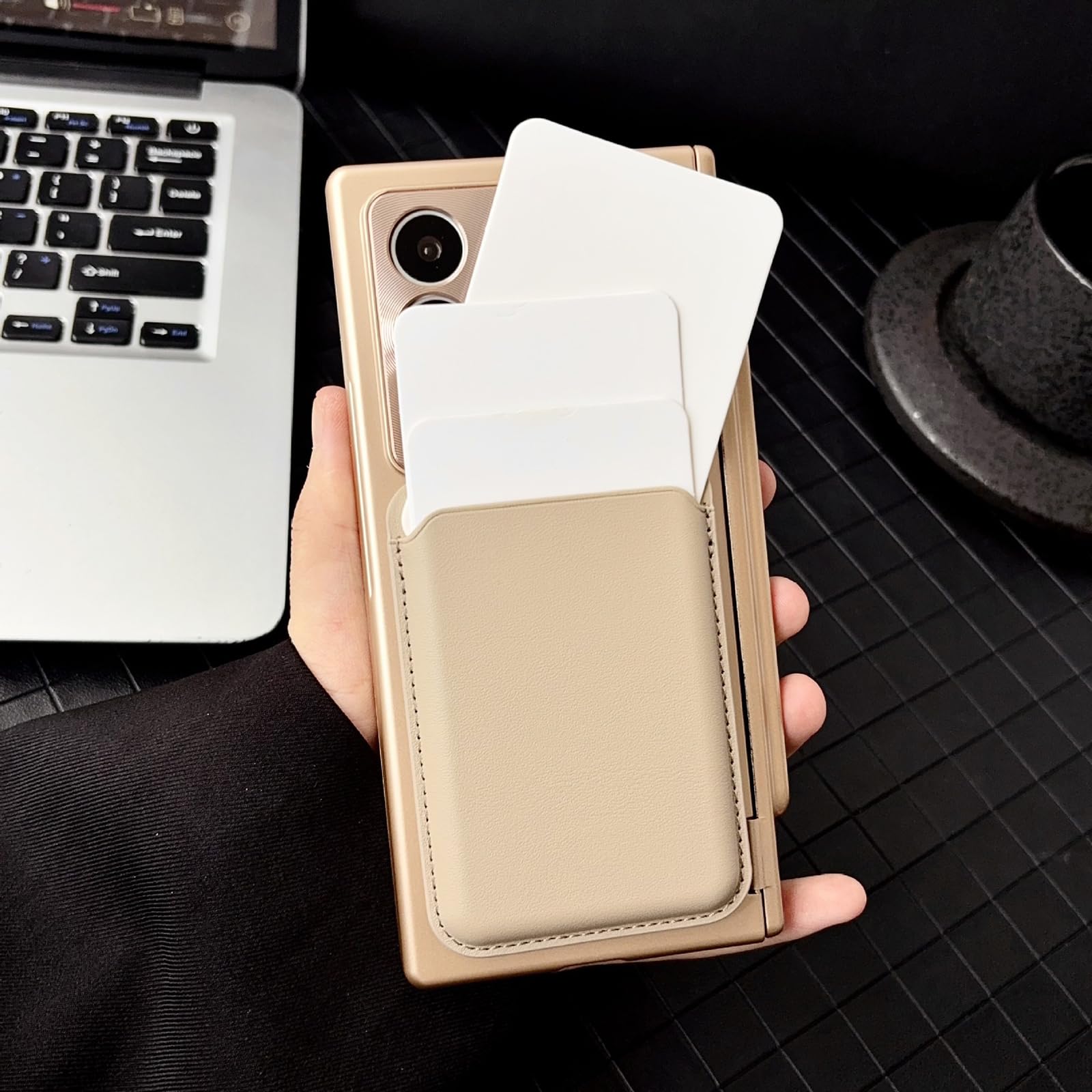 Magnetyczne etui do Samsung Galaxy Z Fold 8 Ultra, zdejmowany portfel