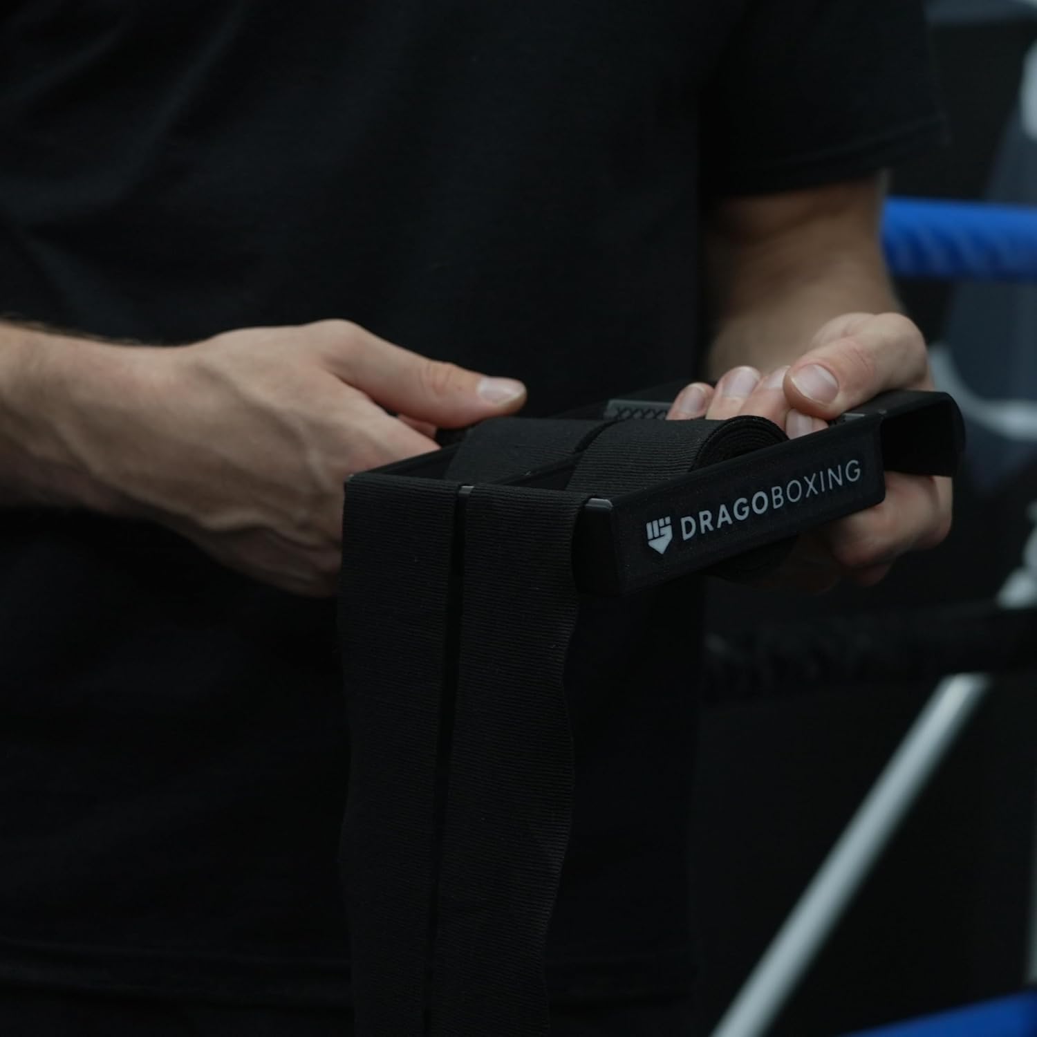 Dual Hand Wrap Roller and Door-Clip Dryer with Mesh Wash Bag, Patented Design for Boxing, MMA, and Muay Thai